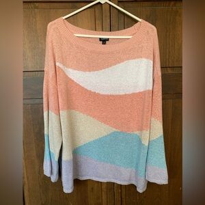 Torrid Pastel Wave Women's Sweater 3X